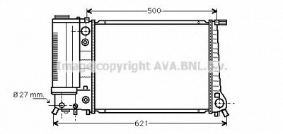 AVA QUALITY COOLING bw2106 -  Радиатор, охлаждение двигателя